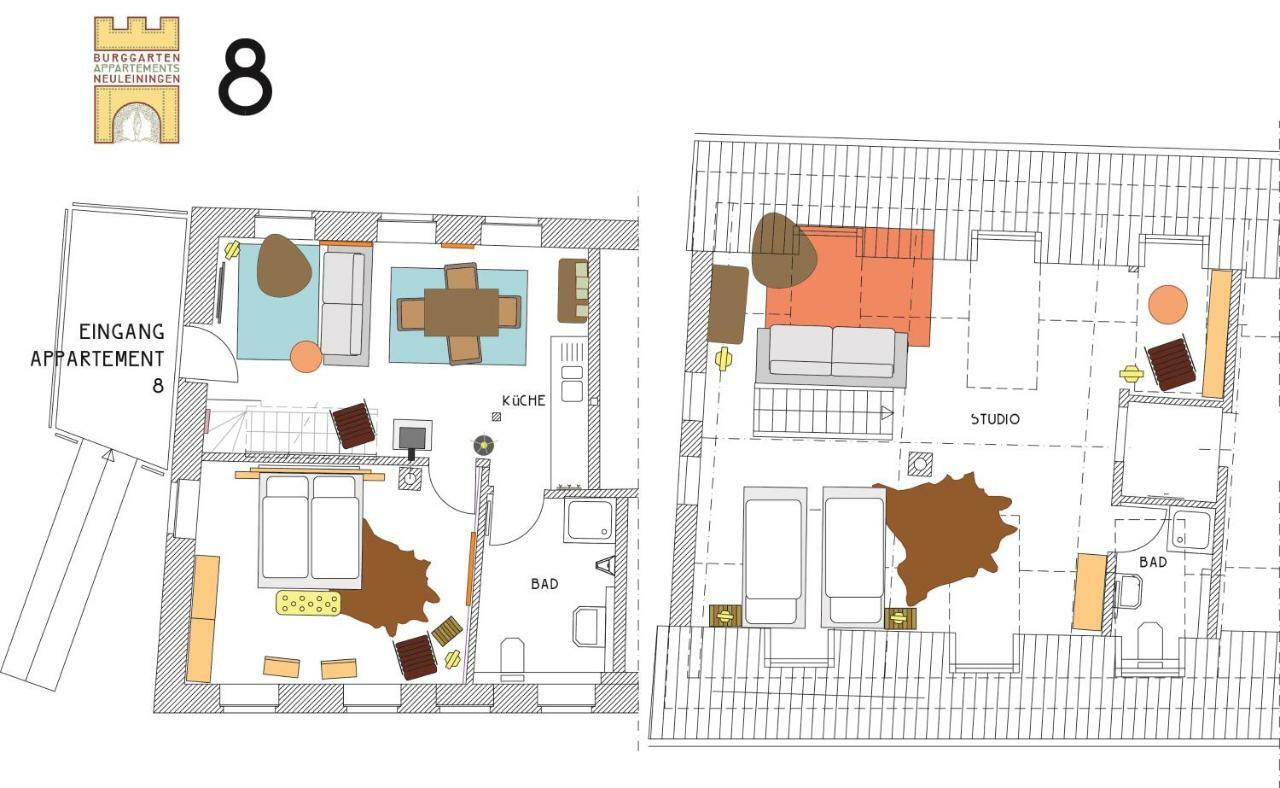 Burggarten Appartements Neuleiningen Zewnętrze zdjęcie